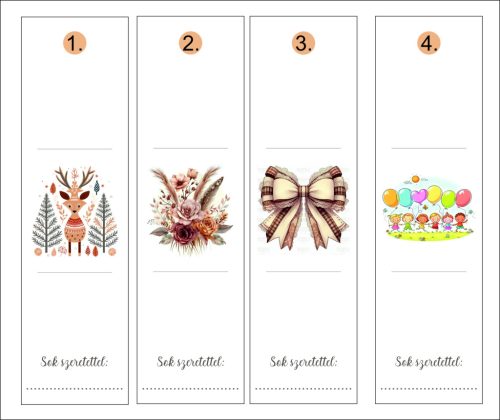 Bambusz toll kísérő kártyával