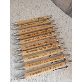 Gravírozott bambusz toll