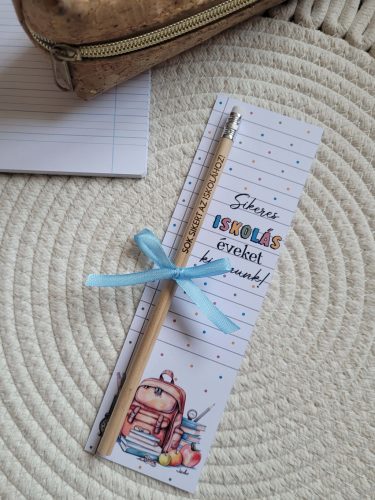 Gravírozott ceruza ovis ballagásra kísérőkártyával