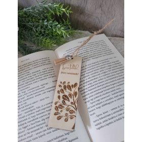 Könyvjelző - fa mintával