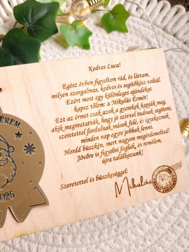 Levél a Mikulástól – Jó gyerek éremmel