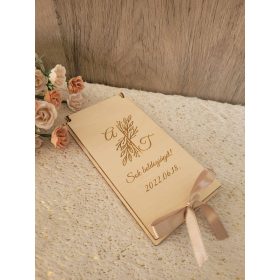 Pénzátadó - monogram - natúr