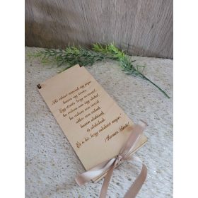   Nászajándék - pénzátadó doboz - egyedi szöveggel - szív kártyával