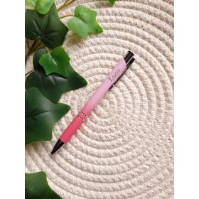 Rózsaszín átmenetes gravírozott toll